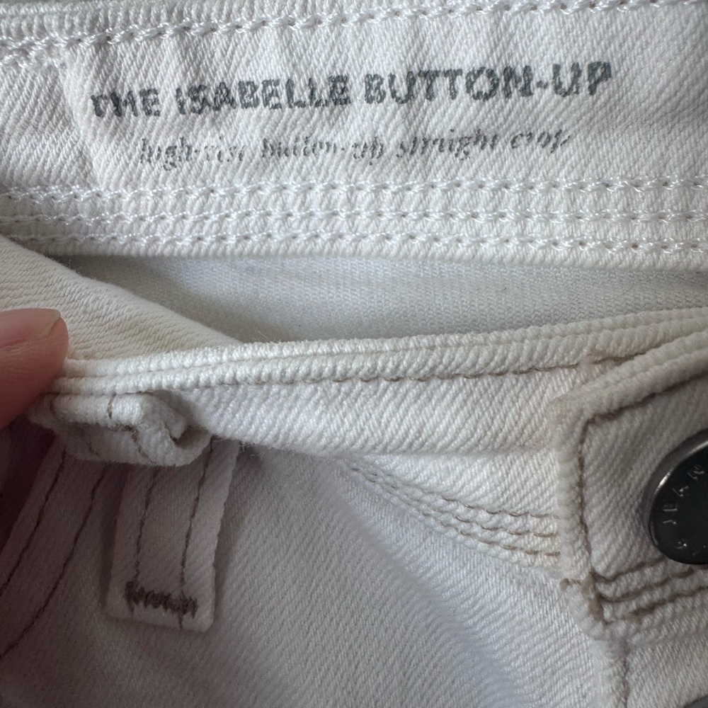 AG Isabelle the HIGH RISE CROP BUTTON UP STRAIGHT - Picture 8 of 8